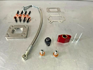Kit Montaggio TD04 turbina Fiat 500 Abarth 1.4 T-Jet Turbo Adattamento tubo olio - Bild 1 von 1