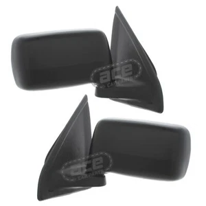 Manual Lever Wing Door Mirrors Ford Fiesta Mk3 1989-1994 With Black Covers Pair - Picture 1 of 22