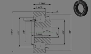 L217849 L217810 tapered roller bearing SET  similar to Timken style - Picture 1 of 1
