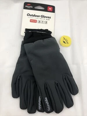 Naturehike Outdoor Touch Screen Full Finger Gloves - Dark Gray - Size Medium - Image 1 of 4