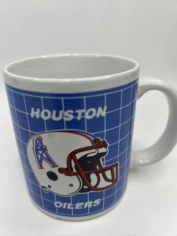 NFL HOUSTON OILERS Coffee Mug Official NFL Licensed Blue Made By Papel Cover