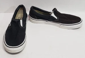 VANS Classic Slip-On Shoes Black Women’s Size 8 Men’s Size 6.5 unisex - Picture 1 of 11