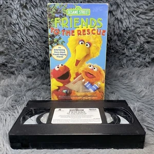 Sesame Street Friends To The Rescue VHS Tape 2005 Big Bird Elmo Cartoon Rare - Picture 1 of 8