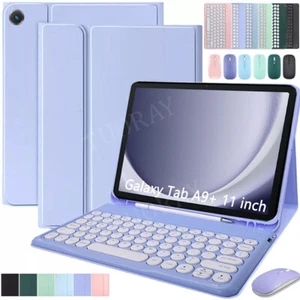 Keyboard Case Mouse For Samsung Galaxy Tab S9 FE 10.9"/S9 S8 S7 A9+ A8 S6 Lite - Picture 1 of 46