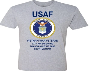 377TH AIR BASE WING* TAN SON NHUT AB *SHIRT W/EMBLEM*USAF OFFICIALLY LICENSED - Picture 1 of 7