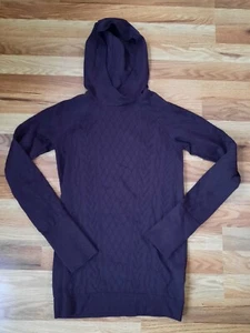 Lululemon Rest Less Hoodie Black Cherry Damen Gr. 2? Strukturpullover EUC - Bild 1 von 9
