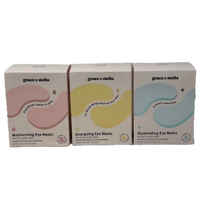 Grace & Stella Under Eye Mask Eye Patches Set 24 Gold +24 Pink +24 Blue (72 Ct) - Image 1 of 4