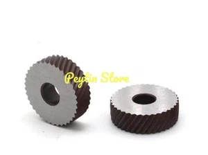 1Pair(2pcs) 0.3~3.0mm Pitch Reticulate grain Knurl Wheel Knurling Roller Tool - Picture 1 of 1