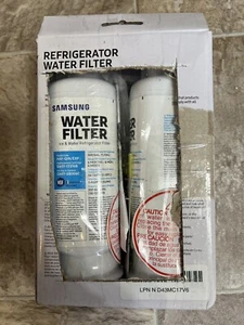 2 PACK Genuine Samsung DA97-17376B HAF-QIN/EXP REFRIGERATOR Water Filter NEW - Picture 1 of 2