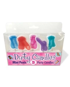 Ultimately Enjoyable Dirty Penis Candles with 5 Different Colors, New - Picture 1 of 1
