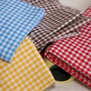 Baumwolle Kariert Stoff Retro Tartan Tischdecke Baby Kleid Vorhang Landschaft - Bild 1 von 17