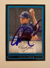 David Hale Signed Bowman #BDPP46 2009 Card Atlanta Braves Auto MLB RAD