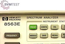 Agilent 8563E Spectrum Analyzer front panel