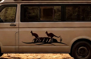 Motorhome Camper Sticker Decal Kangaroo Uluru Adventure Australia RV Caravan 4x4 - Picture 1 of 3
