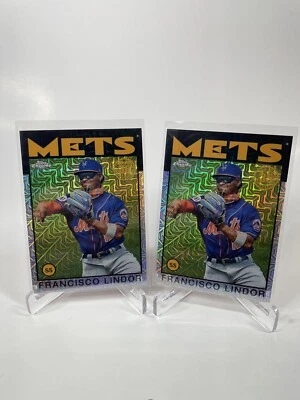 Francisco Lindor - 2021Topps Update Silver Mojo #86C-26 *LOT of 2* New York Mets - Image 1 of 2