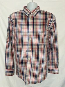 Saddlebred Button Shirt Men's Large Multicolor Plaid Long Sleeve - Picture 1 of 7
