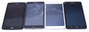 Lot of 4 Samsung / LG - (2) SM-T230NU SM-T280 LG-VK410 All Work -Cracked Screens - Picture 1 of 8