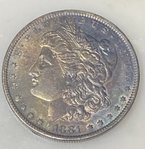 1881-O ~ Dólar de plata Morgan $1 ~ Moneda de plata de Estados Unidos ~ Bien tonificado - Imagen 1 de 18