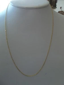 GOLD PLATED SMALL CHAIN - 9 1/2  - Picture 1 of 2