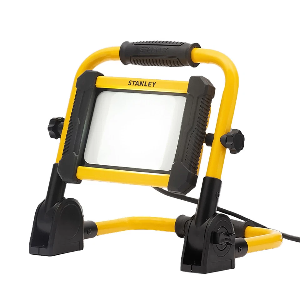 Stanley Work Light Portable LED Outdoor Floodlight - Black, Yellow Litecraft