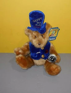 New Year 2000 Keepsake Millennium Time Teddy Bear Stuffed Plush Animal by Fiesta - Bild 1 von 2