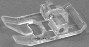 SLANT SHANK SNAP-ON SATIN STITCH FOOT CLEAR PLASTIC #171463-451 fits SINGER - Picture 1 of 1