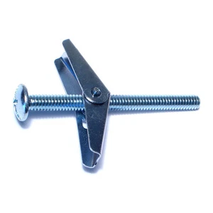 1/4"-20 x 3" Zinc Plated Steel Coarse Thread Mushroom Toggle Bolts (50 pcs.) - Picture 1 of 1