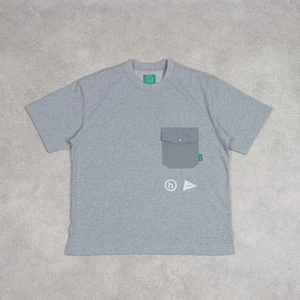And Wander x Hidden NY Lenticular Pocket T-Shirt Grey - Picture 1 of 11
