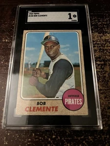 1968 Topps Bob Clemente SGC 1 - Picture 1 of 1