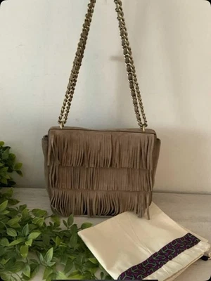 BOLSO BANDOLERA CON FLECOS TORY BURCH ¡EXCELENTE ESTADO! Foto 1 de 4