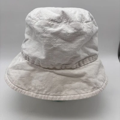 Sombrero cubo Betmar para mujer algodón blanco detalle cinta talla única preppy Foto 1 de 4