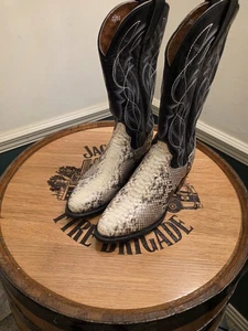 Dan Post Men's Manning Snake & Black Western Boots DP3036 Sz 8.5 D - Picture 1 of 6