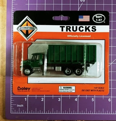 NIB International Boley HO Dept 1-87 Roll Off Dumpster green 4508-55 - Image 1 of 4