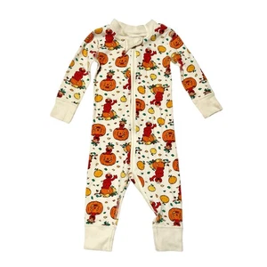 Hanna Andersson Sesame Street Elmo Halloween zucca dormiente 6-12 mesi - Foto 1 di 6