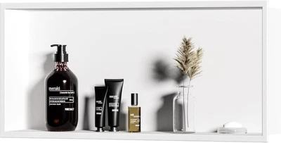 Nicho de ducha Neodrain 12X30 blanco, acero inoxidable, no necesita azulejo, empotrado,... Foto 1 de 4