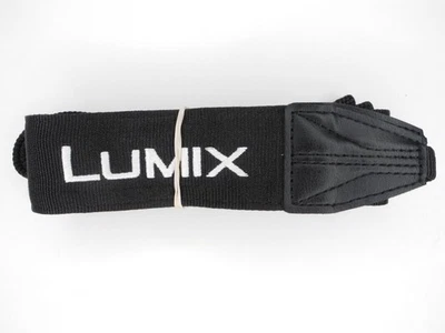 Alça de pescoço para câmera Panasonic Lumix preto/branco 1 1/2" - Imagem 1 de 4