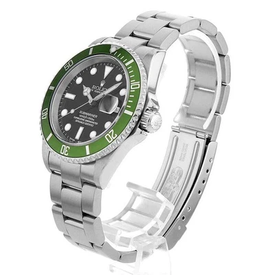 ROLEX SUBMARINER FECHA 16610LV NEGRO GRASA 4 ANCHO SUIZO GRANDE SUIZO Y 7351 Foto 1 de 4