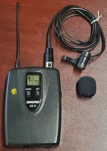 Shure ULX1 Wireless Bodypack Transmitter J1 band 554-590 MHz WL185 lavalier mic - Picture 1 of 2