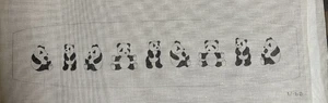 Panda Cummerbund, Hand Painted Needlepoint Canvas - Picture 1 of 1