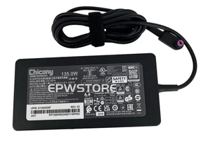 Chicony 19.5V 6.92A 135W AC Adapter Charger A18-135P1A ACER Nitro V15 ANV15-51 - Picture 1 of 4