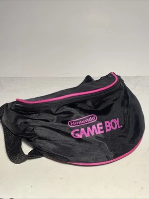 Bolsa de cintura Nintendo Game Boy Fanny Pack preta rosa quente vintage anos 90 vintage - Imagem 1 de 4