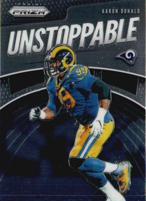 2019 Panini Prizm #UN-AD Aaron Donald Unstoppable - Image 1 of 2