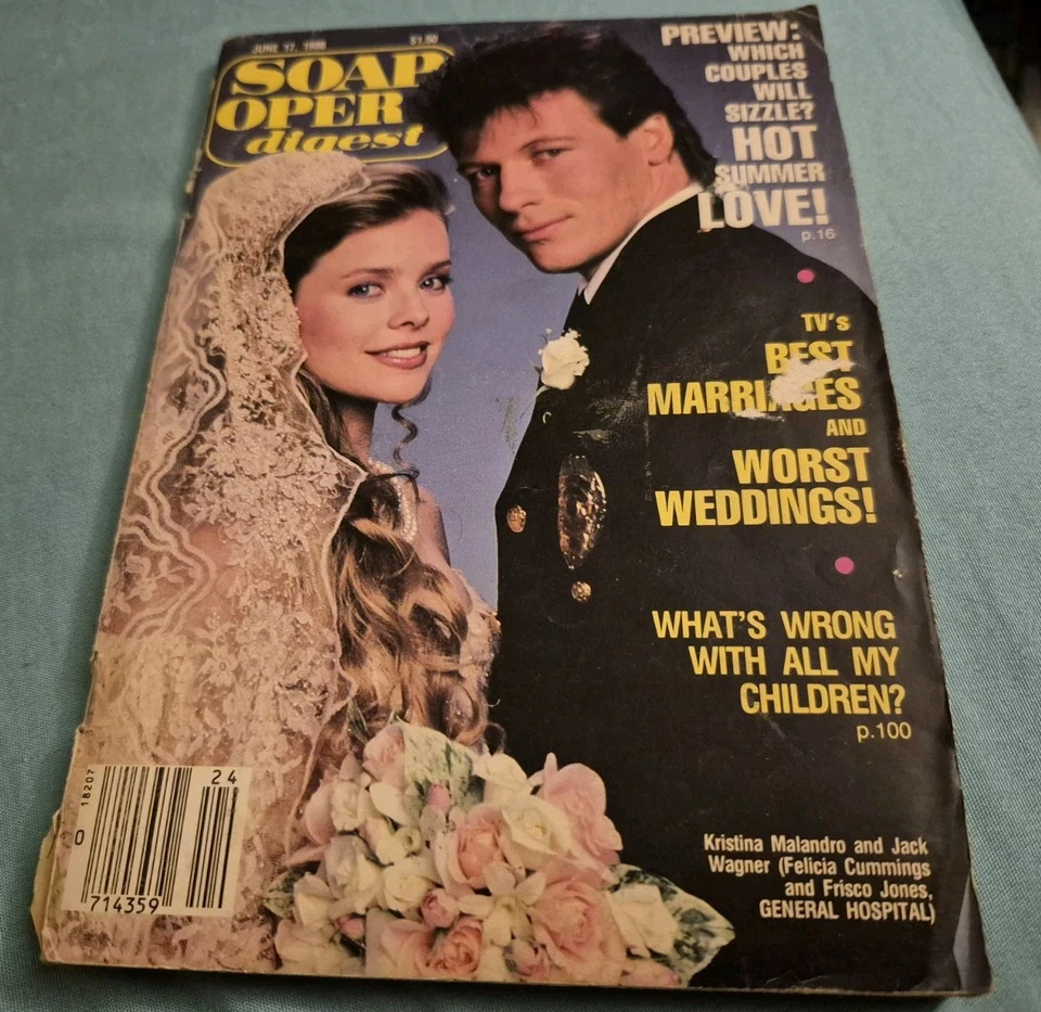 SOAP OPERA DIGEST Kristina Malandro Jack Wagner Ray Liotta Stephanie Beacham - Image 1 of 1