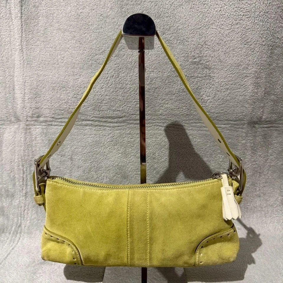 Coach Baguette Hampton Semi Demi Bag Y2K 5032 Green Yellow - Image 1 of 4