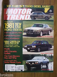 MOTOR TREND SEPTEMBER 1980 THE CARS WOMEN BUY AND WHY - Imagen 1 de 3