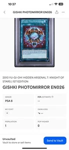 Yugioh! LP Gishki Photomirror - HA07-EN026 -1st Edition PSA 8 Population 1 - Picture 1 of 3
