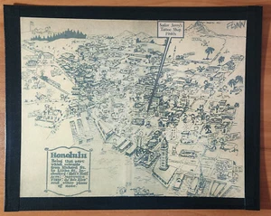 Matrose Jerry traditioneller Vintage Stil Insel Tattoo Shop Karte Honolulu Hawaii - Bild 1 von 6