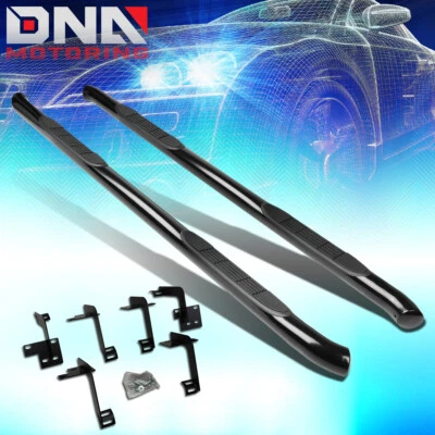 For 2019-2022 Ram 1500 Crew Cab 3" OD Side Step Nerf Bar Running Board Black - Image 1 of 4