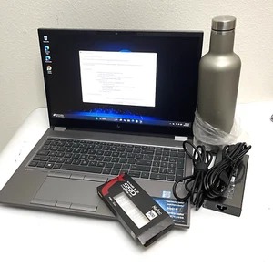 HP ZBook Fury 15 G7 15.6" Xeon W-10885M 2.4GHz 32GB RAM 512 + 512GB SSDs T1000 - Afbeelding 1 van 16