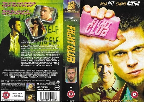 FIGHT CLUB (1999) 20th Century Fox Home Video Cassette VHS UK PAL Retail 14254S Foto 1 de 1